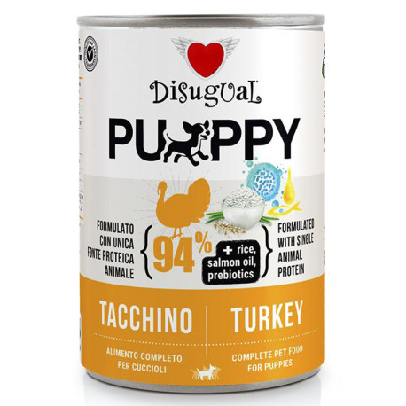 Disugual puppy pavo latas monoproteicas para cachorros