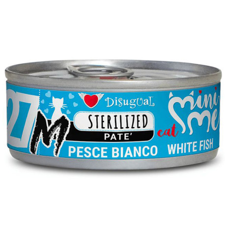 Disugual mini-me sterilized pescado blanco latas monoproteicas para gatos