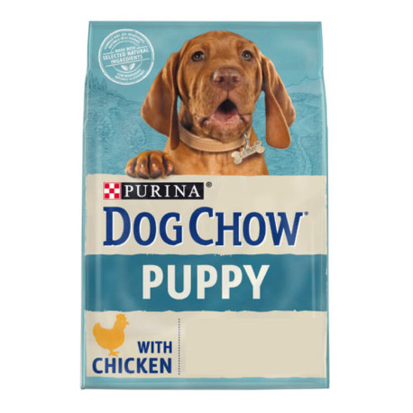 Dog chow puppy de pollo para cachorros