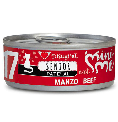 Disugual mini-me buey senior latas para gatos ancianos