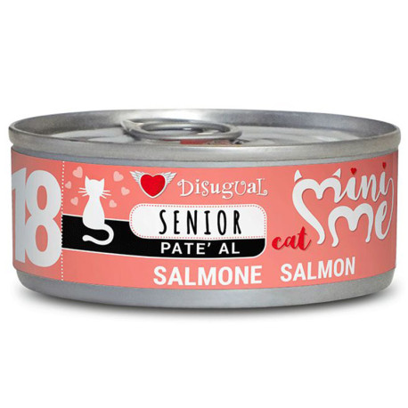 Disugual mini-me salmón senior latas para gatos ancianos