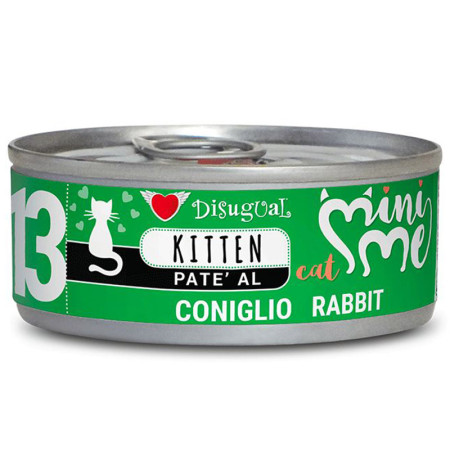 Disugual mini-me kitten conejo latas para gatitos
