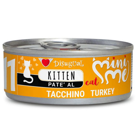 Disugual mini-me kitten pavo latas para gatitos
