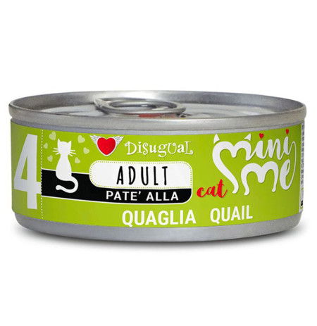 Disugual mini-me codorniz latas para gatos