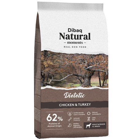 Pienso Dibaq natural moments dietetic para perros con sobrepeso