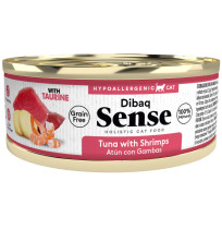 Dibaq sense cat Latas atún con gambas grain free para gatos