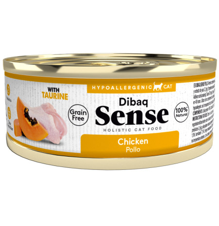 Dibaq sense cat Latas pollo (monoproteico) grain free para gatos