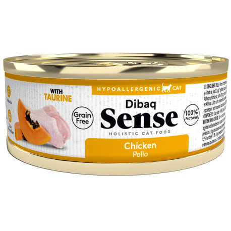 Dibaq sense cat Latas pollo (monoproteico) grain free para gatos