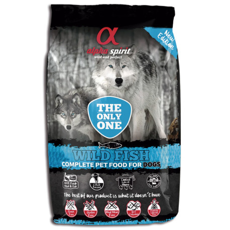 Alpha spirit seco The Only Wild Fish para perros de 3Kg