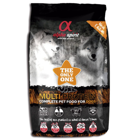 Alpha spirit seco the only one multiprotein para perros en 3Kg