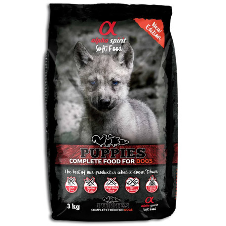 Alpha spirit semi-húmedo puppies para cachorros en saco de 3Kg