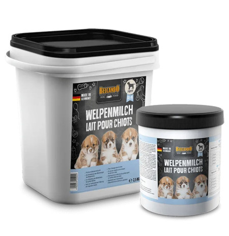 Bote de leche Belcando ara cachorros en formato de 2,5Kg