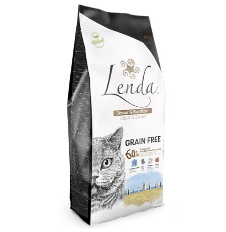 Lenda adult cat senior & sterilized grain free en saco de 2Kg