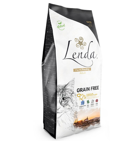 Lenda adult cat farm poultry grain free en saco de 2Kg