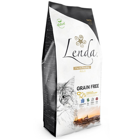 Lenda adult cat farm poultry grain free en saco de 2Kg