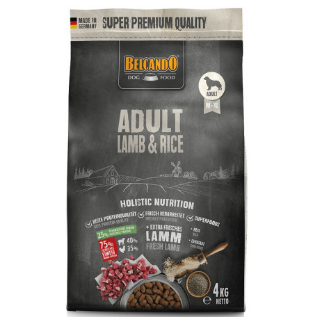 Belcando adult lamb & rice en saco mediano de 4Kg