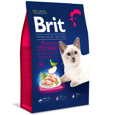 Brit premium cat sterilized chicken para gatos esterilizados