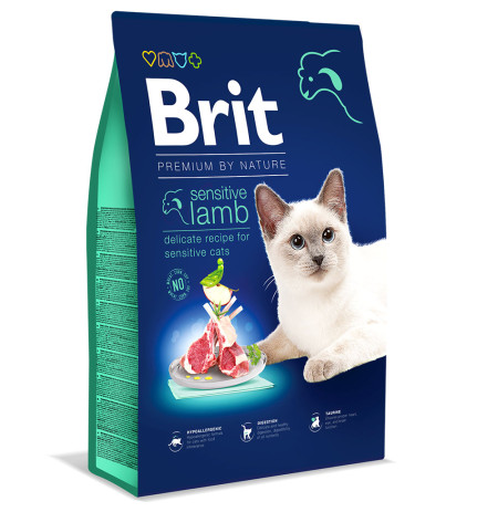 Brit premium cat sensitive lamb para gatos