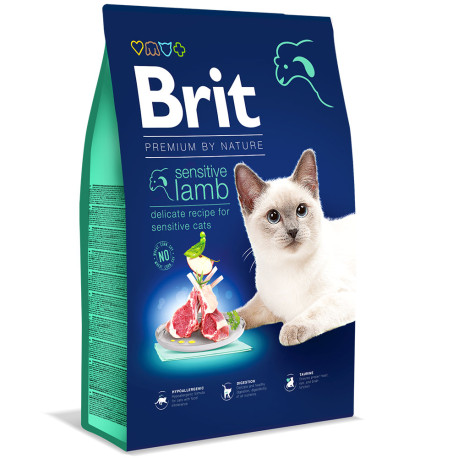 Brit premium cat sensitive lamb para gatos