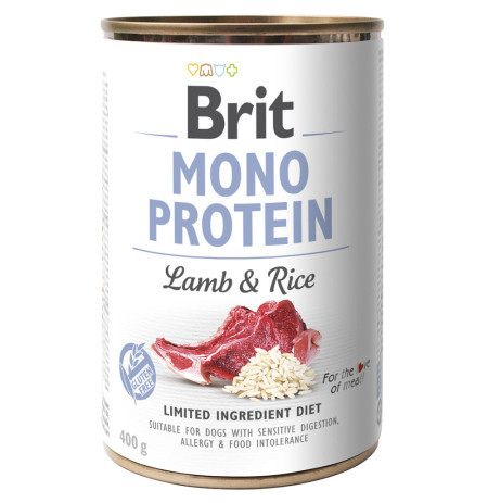 Brit mono protein lamb & rice para perros