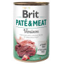Brit latas paté & meat venison para perros