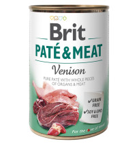 Brit latas paté & meat venison para perros