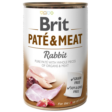 Brit latas paté & meat rabbit para perros