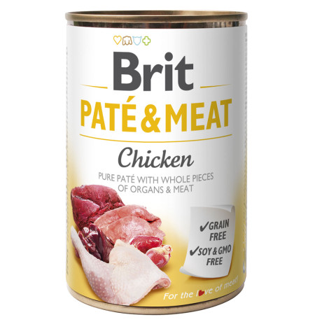 Brit latas paté & meat chicken para perros
