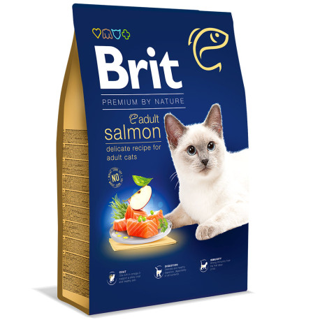 Brit premium cat adult salmon para gatos