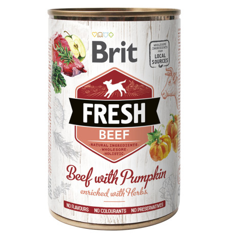 Brit fresh latas beaf & pumpkin para perros