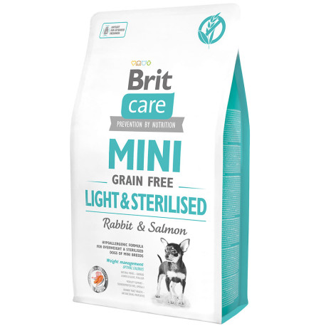 Brit care mini grain free light & sterilised