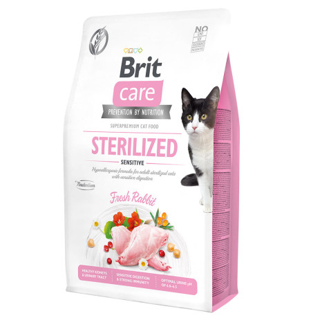 Brit care cat gf sterilized sensitive para gatos