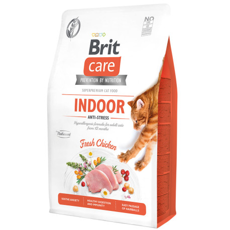 Brit care cat gf adult indoor anti-stress para gatos