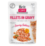 Brit care cat fillets in gravy with savory salmon para gatos