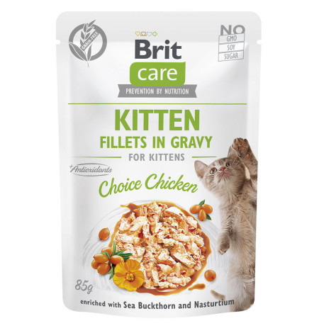 Brit care cat fillets in gravy choice chicken para gatos