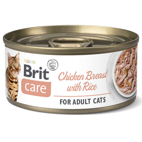Brit care cat chicken breast with rice latas para gatos