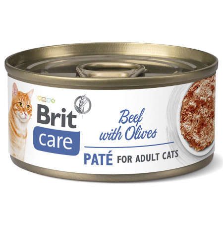 Brit care cat beef pate with olives latas para gatos