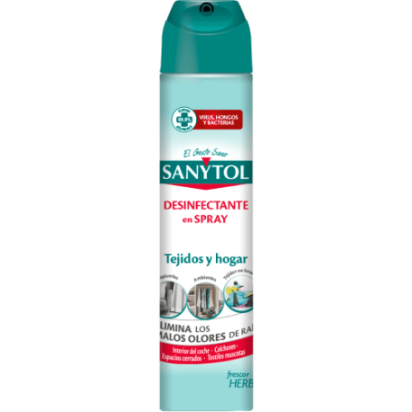 Sanytol Ambientador desinfectante para hogar y tejidos flor de algodón