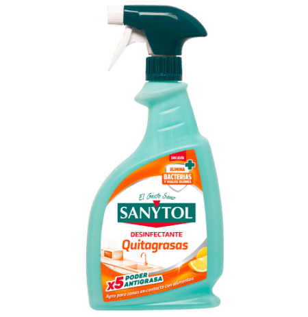 Sanytol Quitagrasas desengrasante elimina bacterias y malos olores