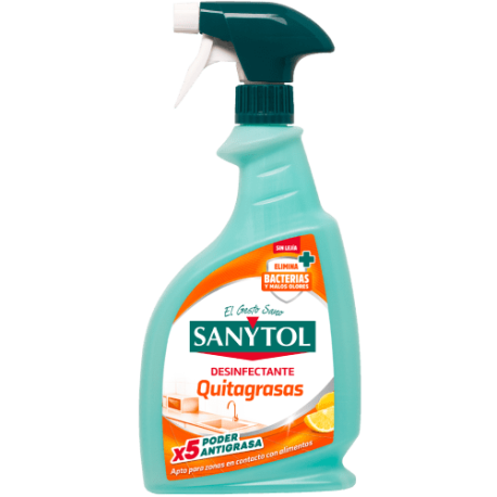 Sanytol Quitagrasas desengrasante elimina bacterias y malos olores