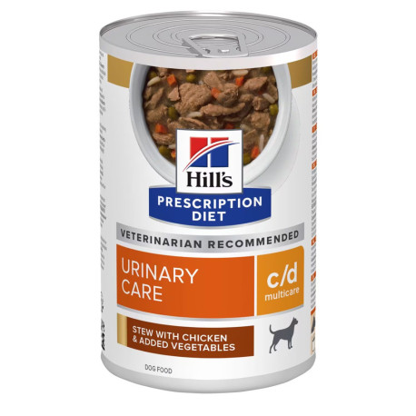 Hill's prescription diet canine c/d multicare estofado con pollo y verduras (lata)