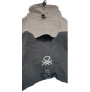 Benetton chubasquero impermeable gris
