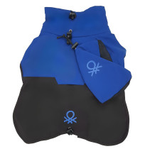 Benetton chubasquero impermeable azul con bolsita para perros