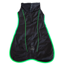 Benetton abrigo negro para perros