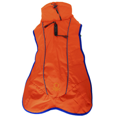 Benetton abrigo naranja para perros