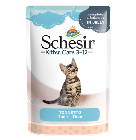 Schesir sobres atún para gatitos para gatos