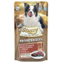Stuzzy pouches buey monoprotein grainfree con arandanos para perros