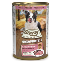 Stuzzy latas monoprotein cerdo para perros