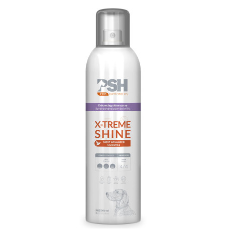 Psh x-treme shine spray potenciador de brillo para perros