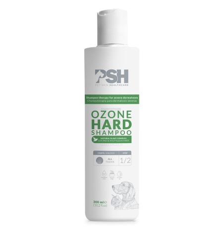 Psh ozone hard champuterapia dermatosis severas para perros y gatos en formato de 300ml
